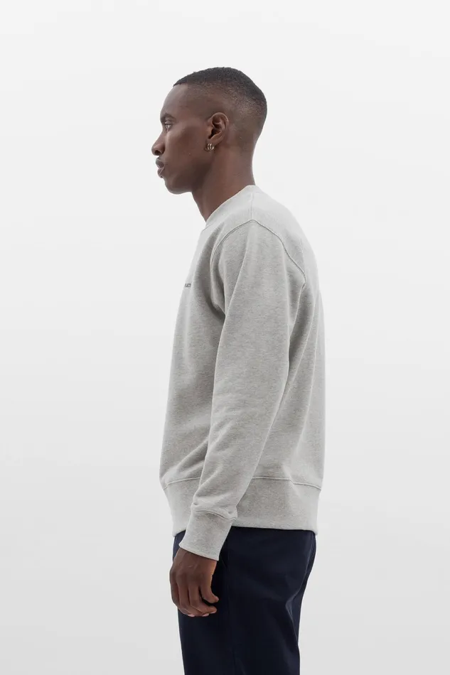 Men Arne Logo Sweat Lightgreymelange Norse Projects Sweatshirts