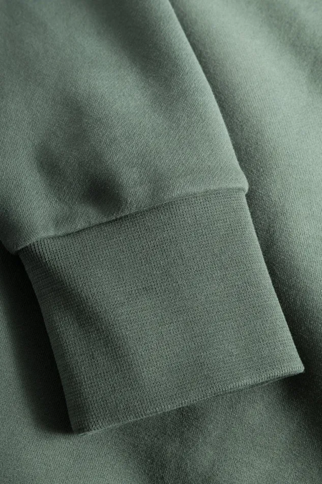 Men Arne Relaxed Organic Brushed Fleece Large N Hoodie Spruce Green Norse Projects Sweatshirts