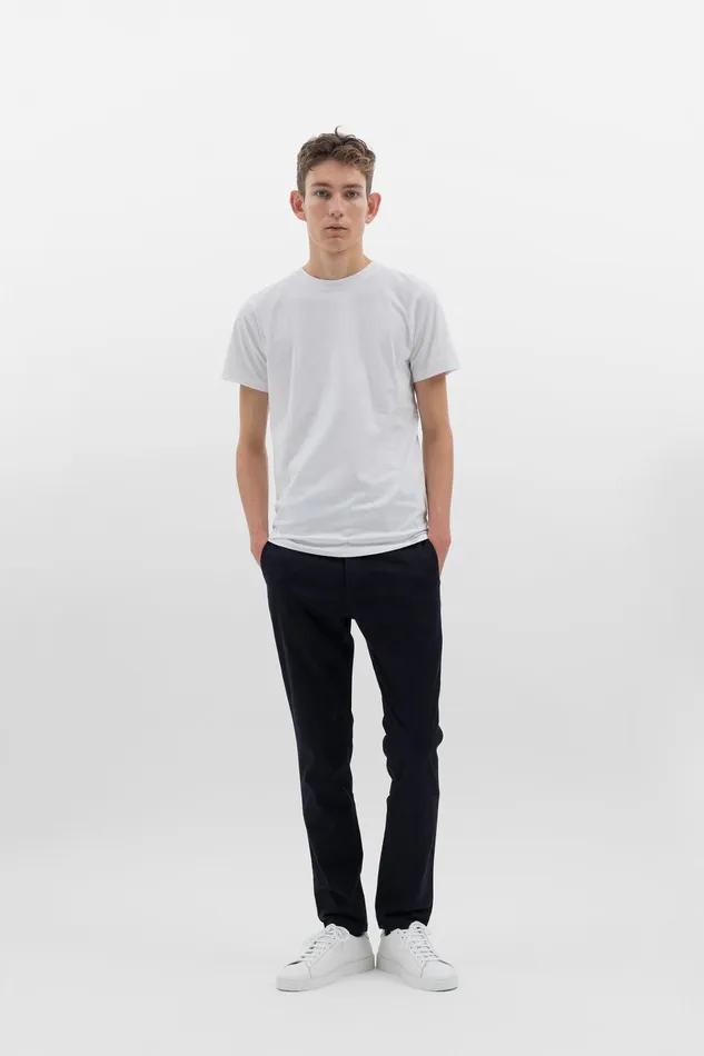 Men Aros Slim Light Stretch Chino Dark Navy Norse Projects Trousers