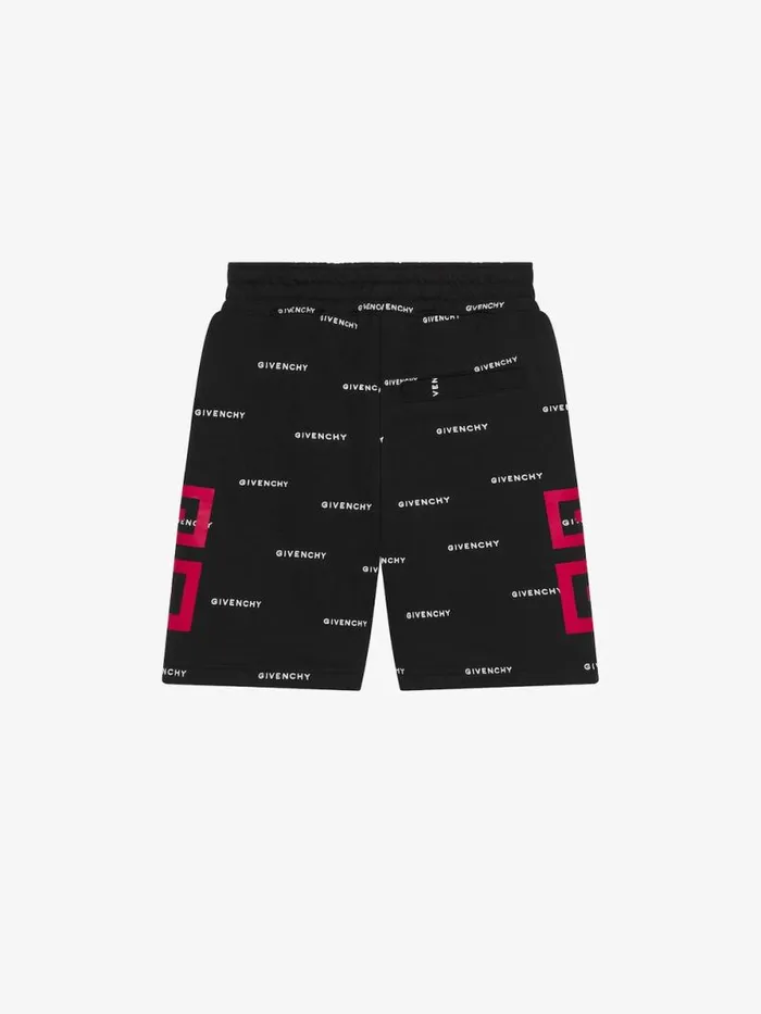 Men Baby 1 Month To 3 Years Givenchy GIVENCHY 4G Bermuda Shorts In Fleece Black