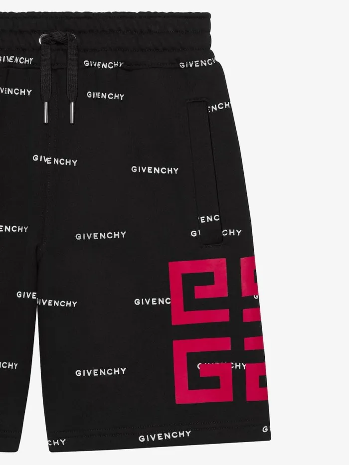 Men Baby 1 Month To 3 Years Givenchy GIVENCHY 4G Bermuda Shorts In Fleece Black