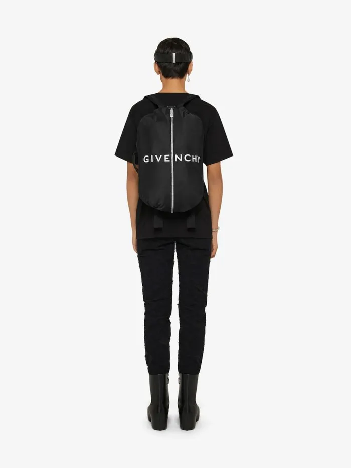 Men Backpacks Givenchy GZip Backpack In Nylon Black Men Backpacks Givenchy GZip Backpack In Nylon Black