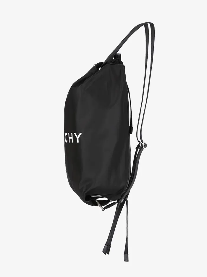 Men Backpacks Givenchy GZip Backpack In Nylon Black Men Backpacks Givenchy GZip Backpack In Nylon Black