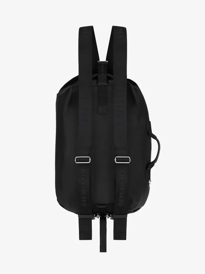 Men Backpacks Givenchy GZip Backpack In Nylon Black Men Backpacks Givenchy GZip Backpack In Nylon Black