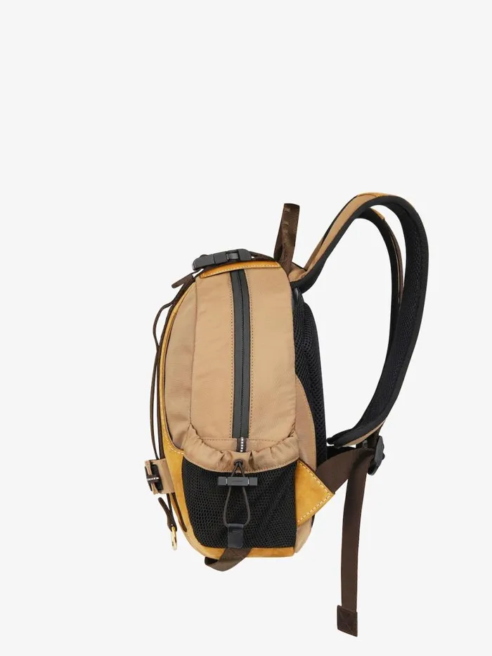 Men Backpacks Givenchy Small GTrail Backpack In Nubuck And Canvas Brown Men Backpacks Givenchy Small GTrail Backpack In Nubuck And Canvas Brown