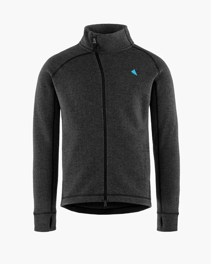 Men Balder Zip Thermal MidLayer Charcoal Klttermusen Fleeces and Sweaters