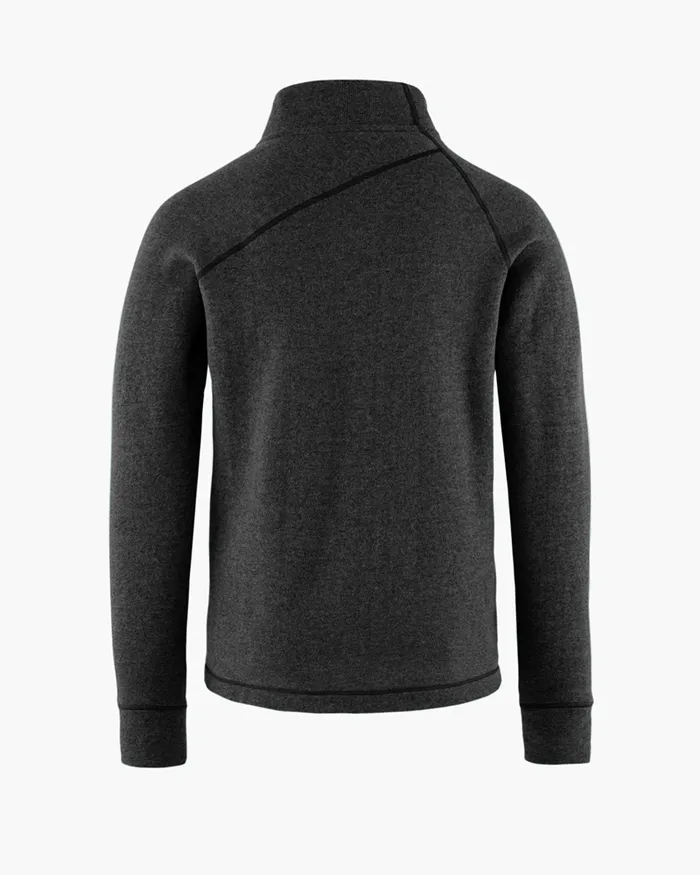 Men Balder Zip Thermal MidLayer Charcoal Klttermusen Fleeces and Sweaters