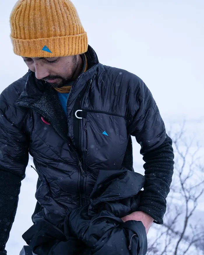 Men Balderin Windblocking Wool Jacket Raven Klttermusen Down and Insulated Jackets