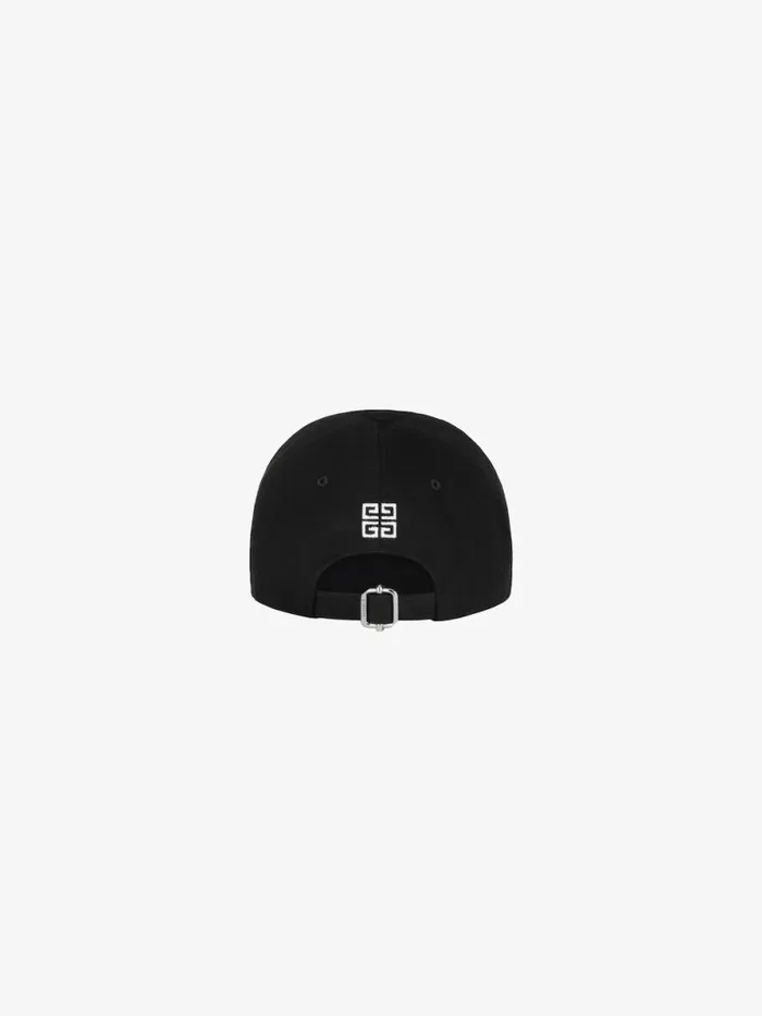 Men Beanies and Caps Givenchy GIVENCHY Embroidered Cap In Cotton Black Men Beanies and Caps Givenchy GIVENCHY Embroidered Cap In Cotton Black
