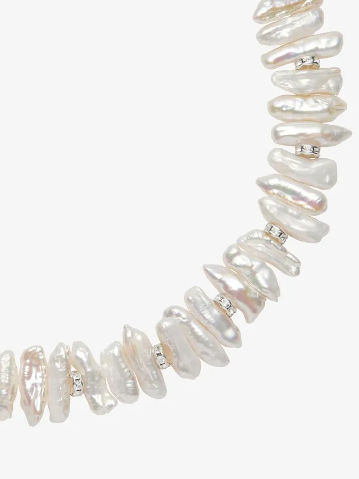 Men Beanies and Caps Givenchy Pearl Necklace With Crystals Whitesilvery Men Beanies and Caps Givenchy Pearl Necklace With Crystals Whitesilvery