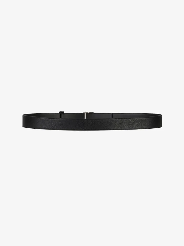 Men Belts Givenchy Belt In Grained Leather With GChain Buckle Black Men Belts Givenchy Belt In Grained Leather With GChain Buckle Black