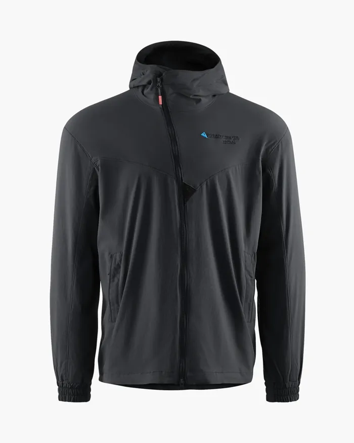 Men Bestla Zip Hood Wind Jacket Raven Klttermusen Wind Resistant Jackets