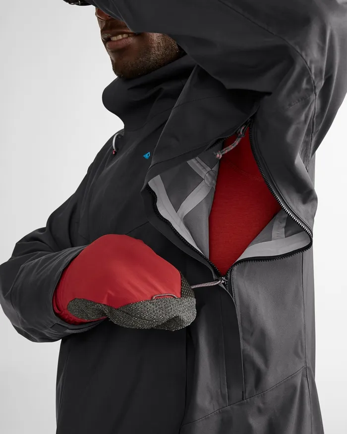 Men Brage 20 Waterproof Shell Jacket Warm Sand Klttermusen Waterproof Jackets