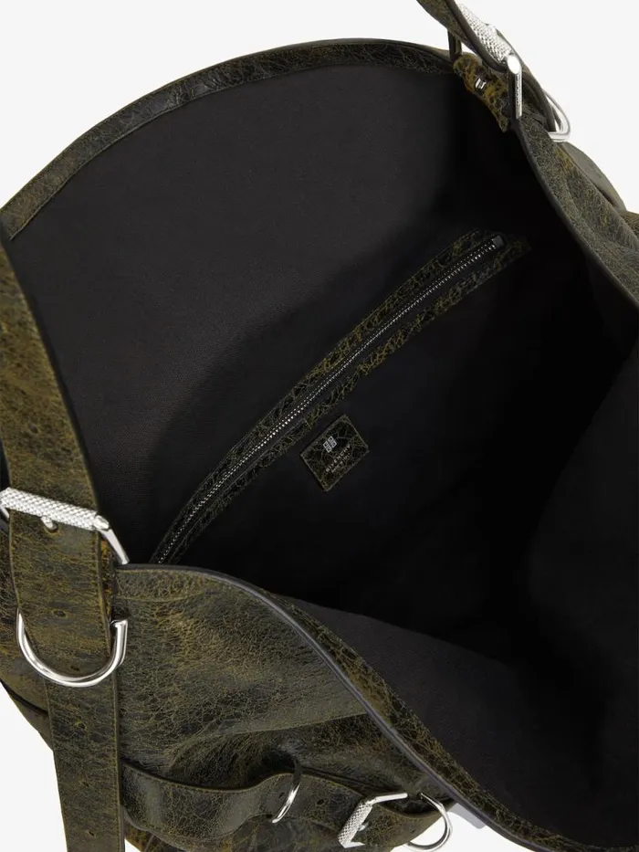 Men Crossbody Bags Givenchy Large Voyou Bag In Crackled Leather Blackyellow Men Crossbody Bags Givenchy Large Voyou Bag In Crackled Leather Blackyellow