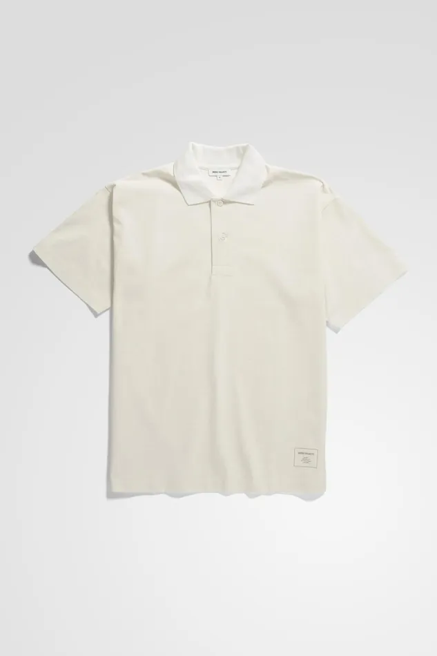 Men Espen Loose Printed SS Polo Ecru Norse Projects TShirts