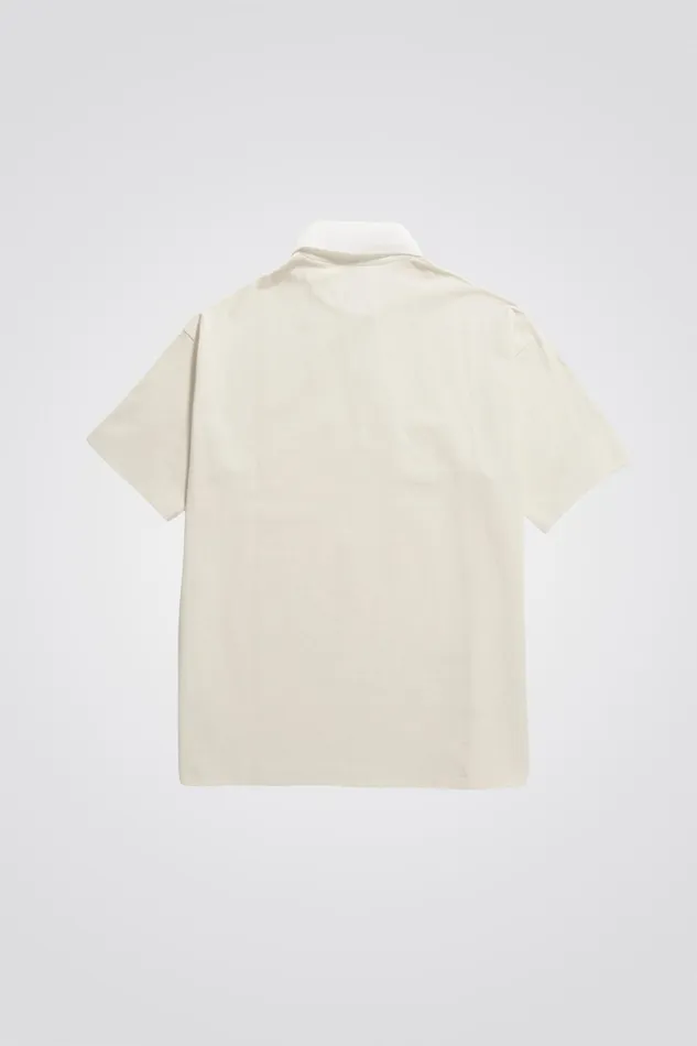 Men Espen Loose Printed SS Polo Ecru Norse Projects TShirts