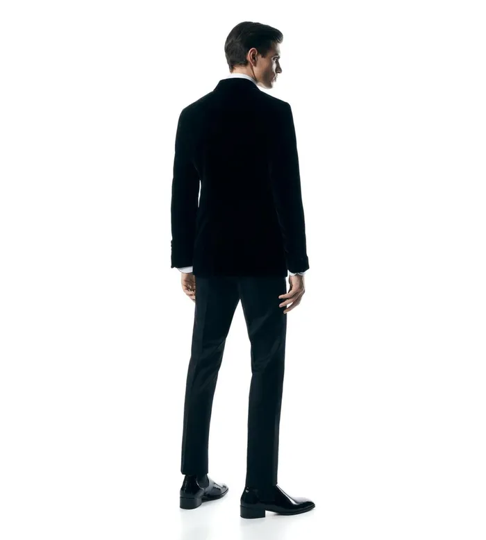 Men Evening Tom Ford Fluid Velvet Shelton Cocktail Jacket Black Men Evening Tom Ford Fluid Velvet Shelton Cocktail Jacket Black