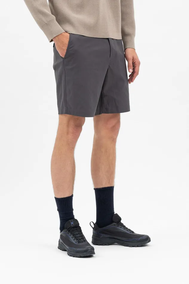 Men Ezra Solotex Short Battleship Grey Norse Projects Shorts