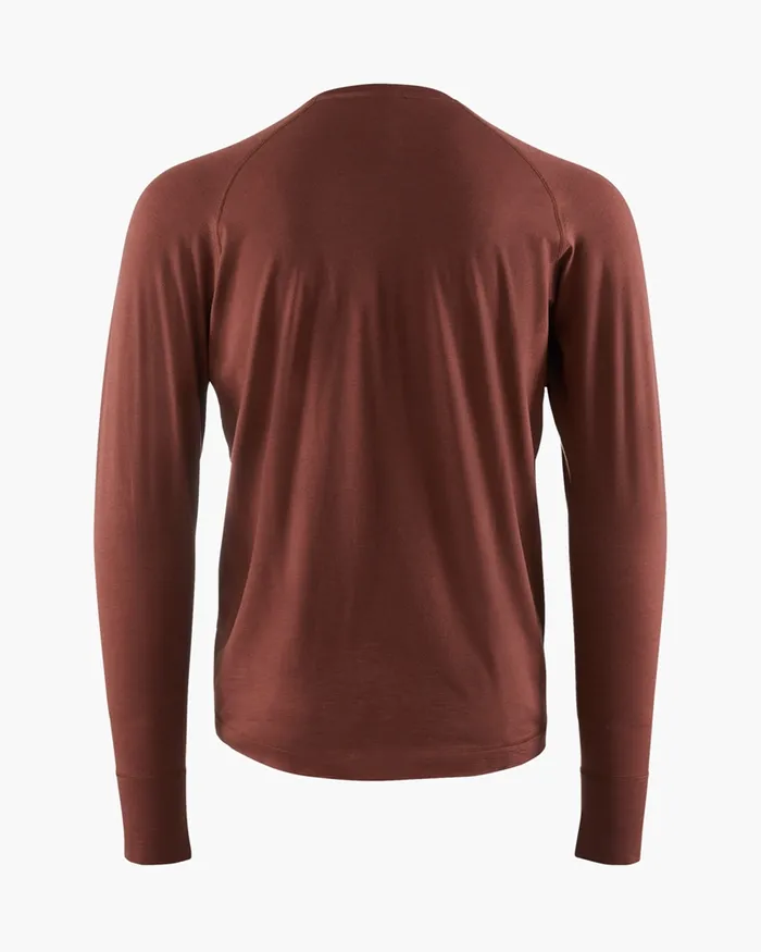 Men Fafne Baselayer Crewneck Merlot Klttermusen TShirts