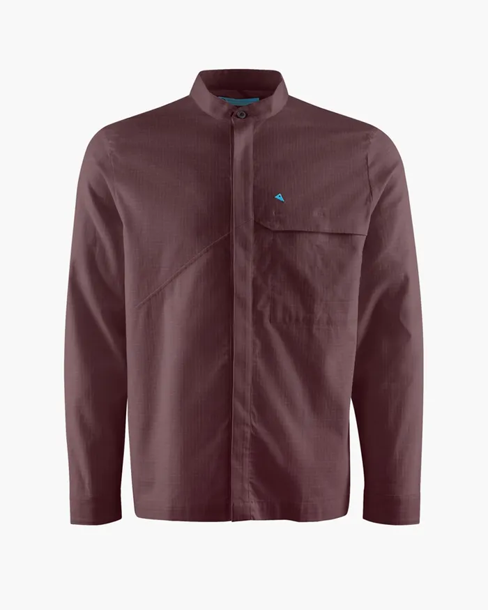 Men Frigg Long Sleeve Shirt Amaranth Red Klttermusen Shirts