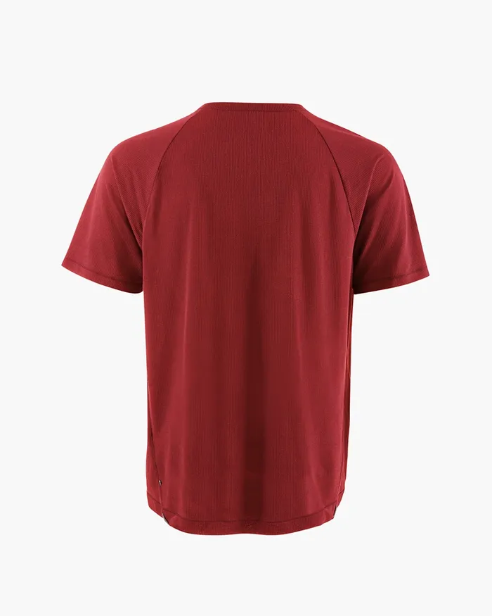 Men Groa Technical Short Sleeve Tee Ruby Red Klttermusen TShirts