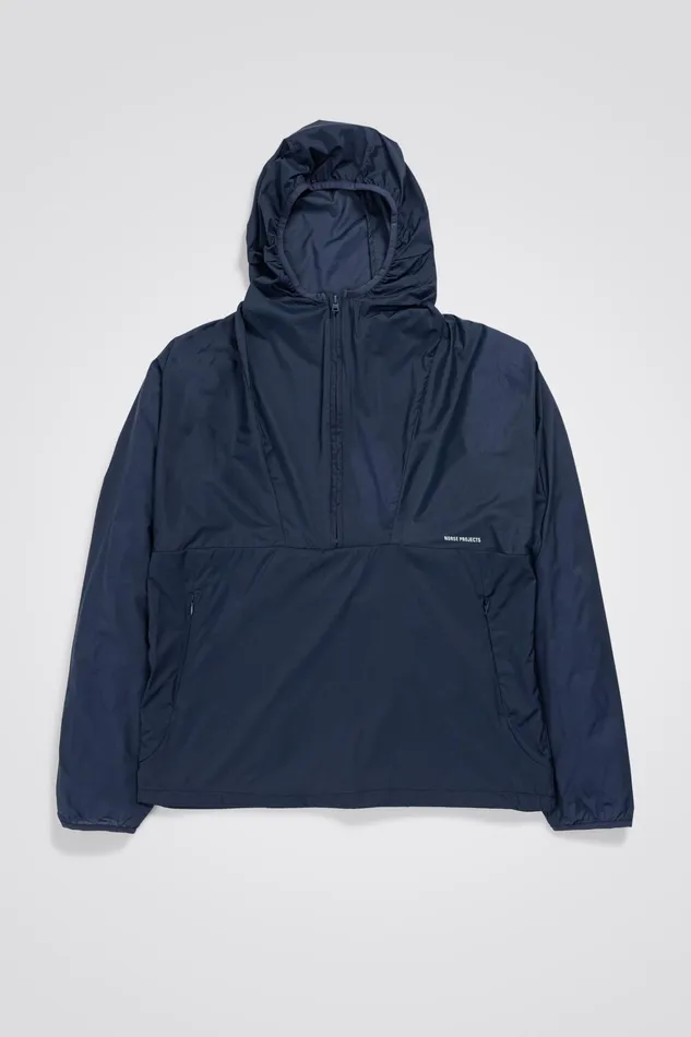 Men Herluf Light Nylon Calcite Blue Norse Projects Outerwear