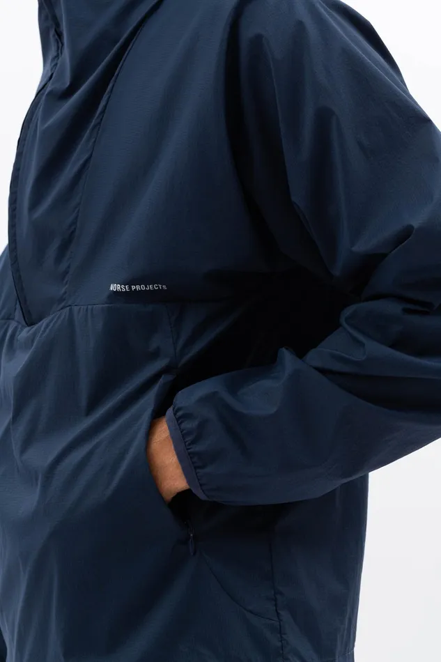 Men Herluf Light Nylon Calcite Blue Norse Projects Outerwear