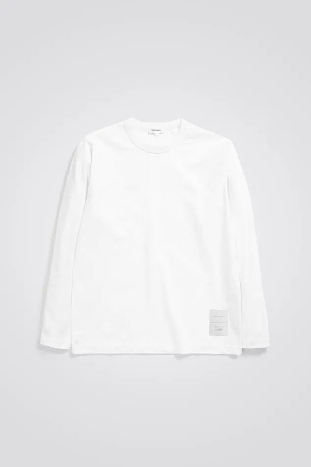 Men Holger Tab Series Reflective LS White Norse Projects TShirts
