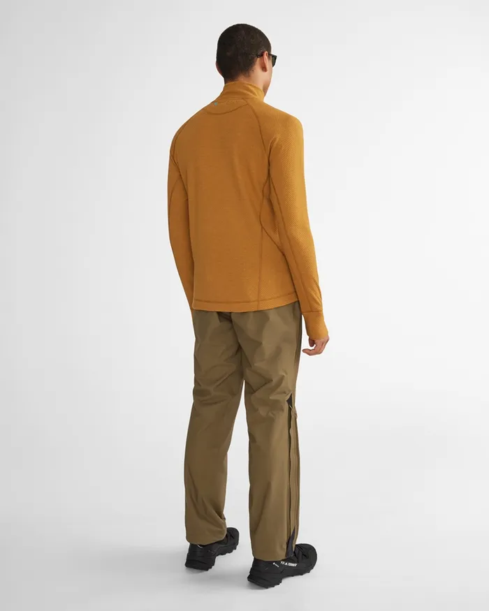 Men Huge Norna Half Zip Mid Layer Mustard Klttermusen Fleeces and Sweaters