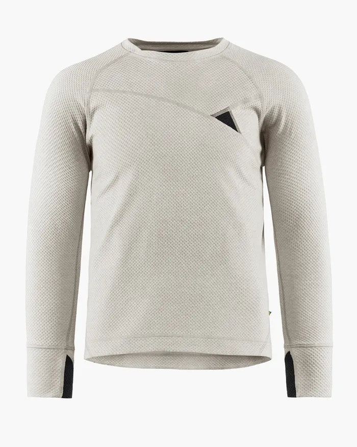 Men Huge Norna Mid Layer White Clay Klttermusen Fleeces and Sweaters