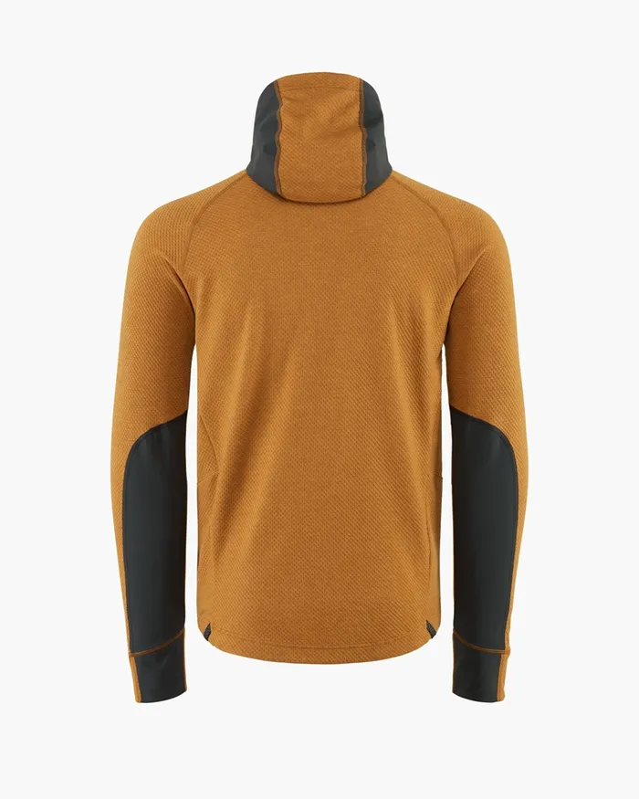 Men Hugin Hooded Norna Sweater Mustardraven Klttermusen Fleeces and Sweaters