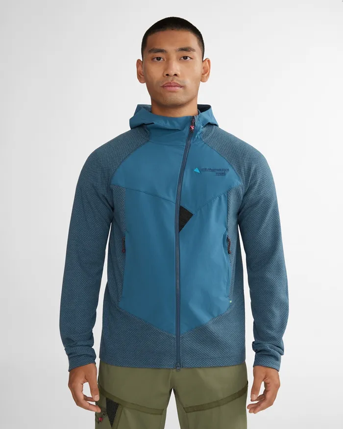Men Hugin Hooded Norna Sweater Mustardraven Klttermusen Fleeces and Sweaters