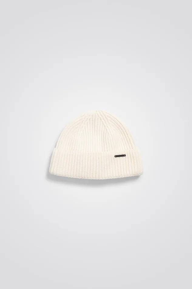 Men Hybrid Rib Beanie Stretch Wool Warm Grey Norse Projects Beanies