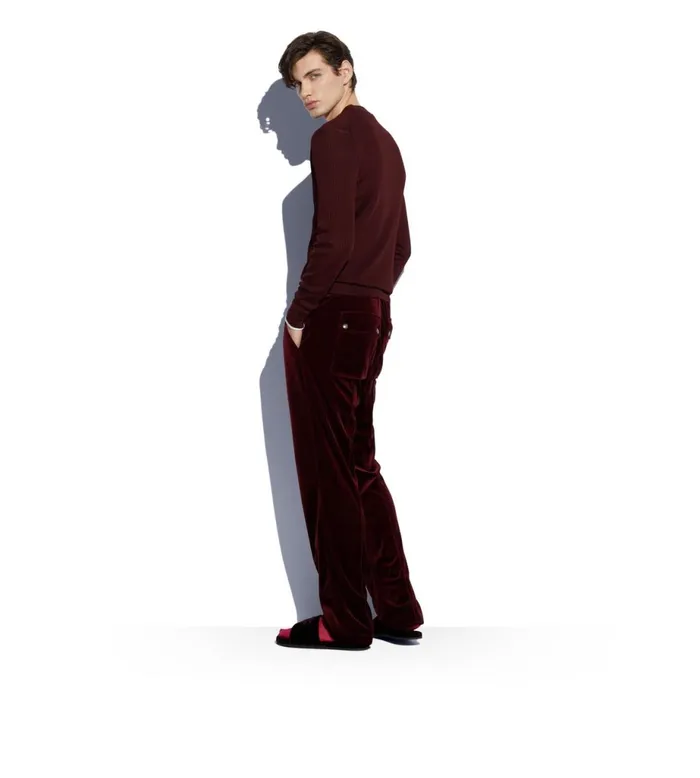 Men Knitwear Tom Ford Silk Cotton Henley White Men Knitwear Tom Ford Silk Cotton Henley White
