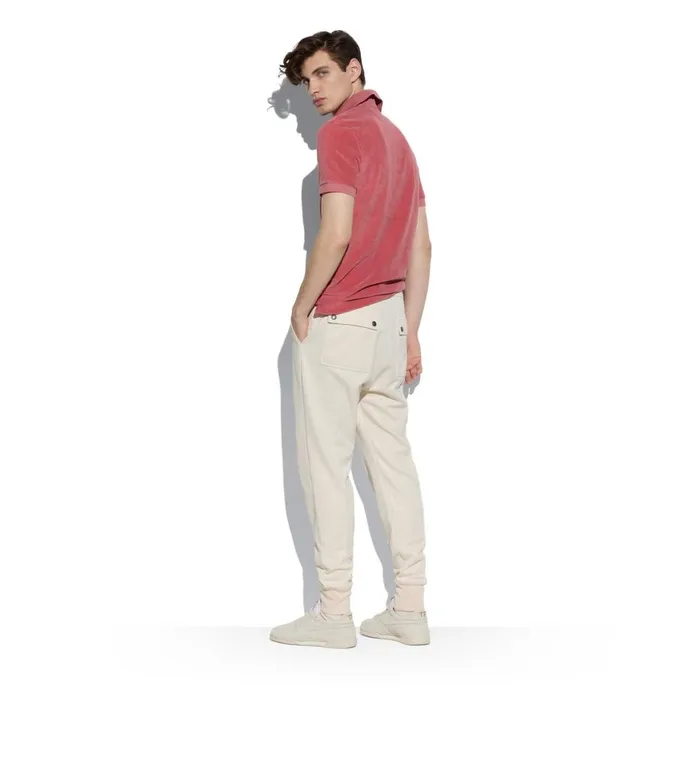 Men Knitwear Tom Ford Towelling Polo Coral