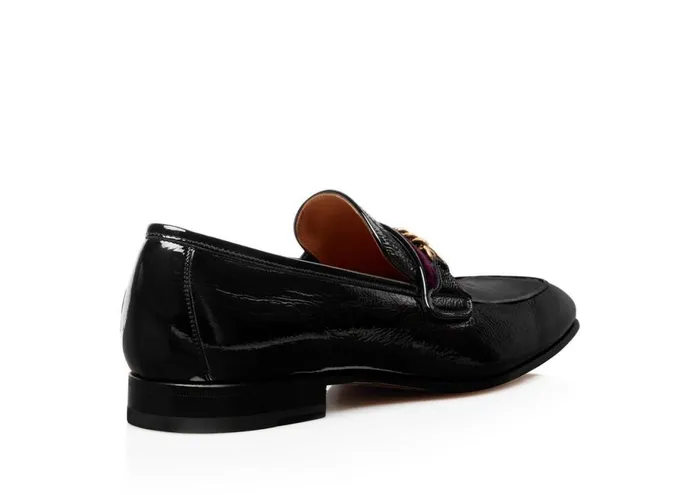 Men Loafers Tom Ford Crackled Leather Bailey Chain Loafer Men Loafers Tom Ford Crackled Leather Bailey Chain Loafer