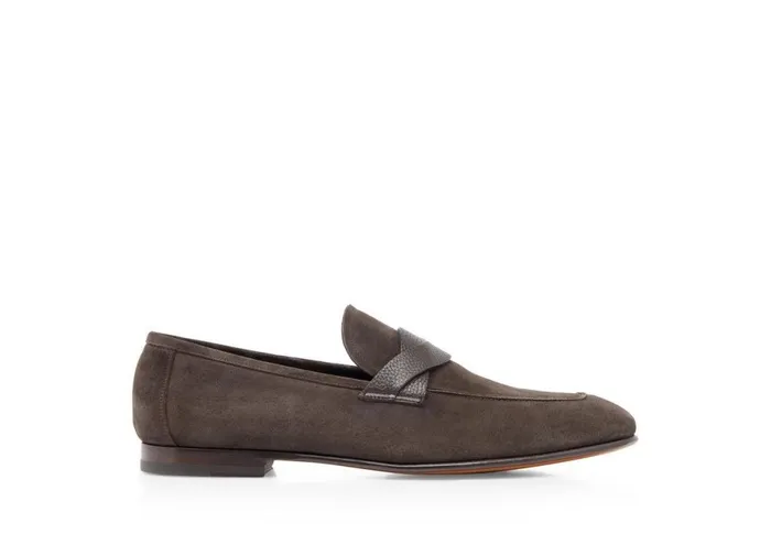 Men Loafers Tom Ford Suede Sean Twisted Band Loafer