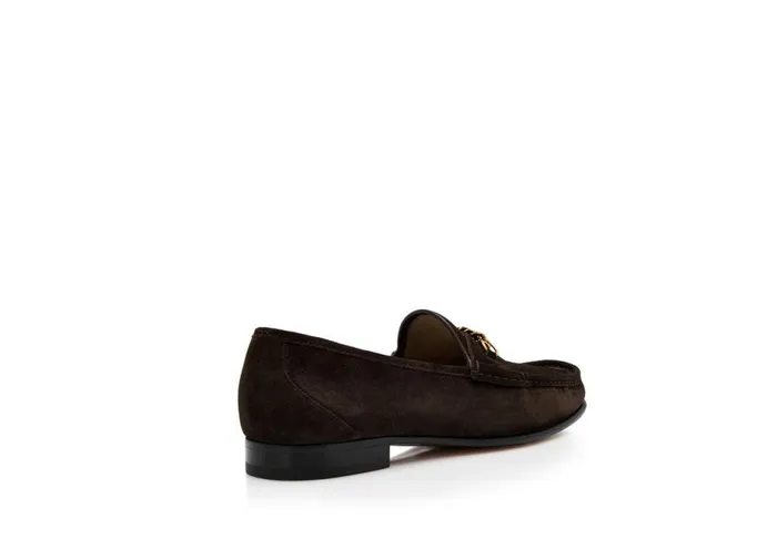 Men Loafers Tom Ford Suede York Chain Loafer Brown