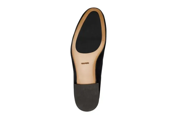 Men Loafers Tom Ford Velvet Nicolas Slipper Black Men Loafers Tom Ford Velvet Nicolas Slipper Black