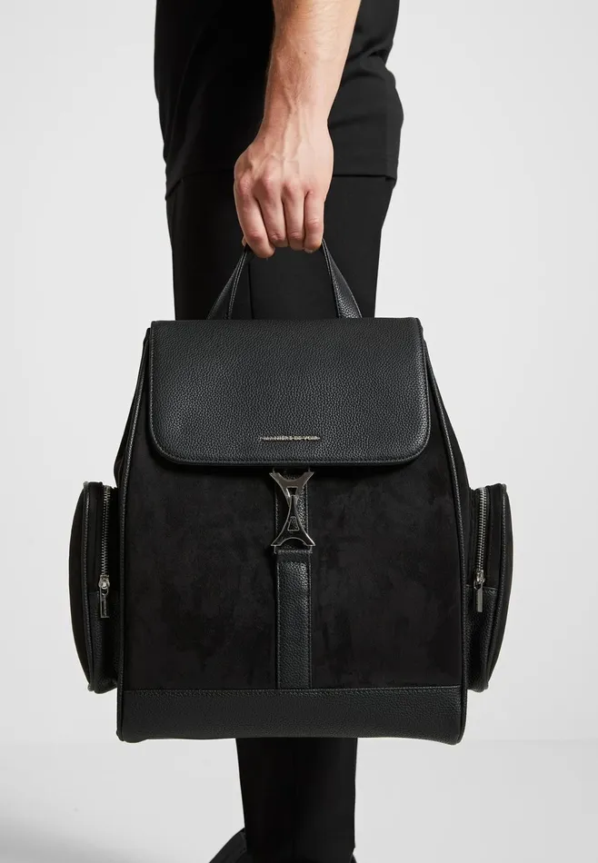 Men Manire De Voir Eiffel Clasp Backpack Black