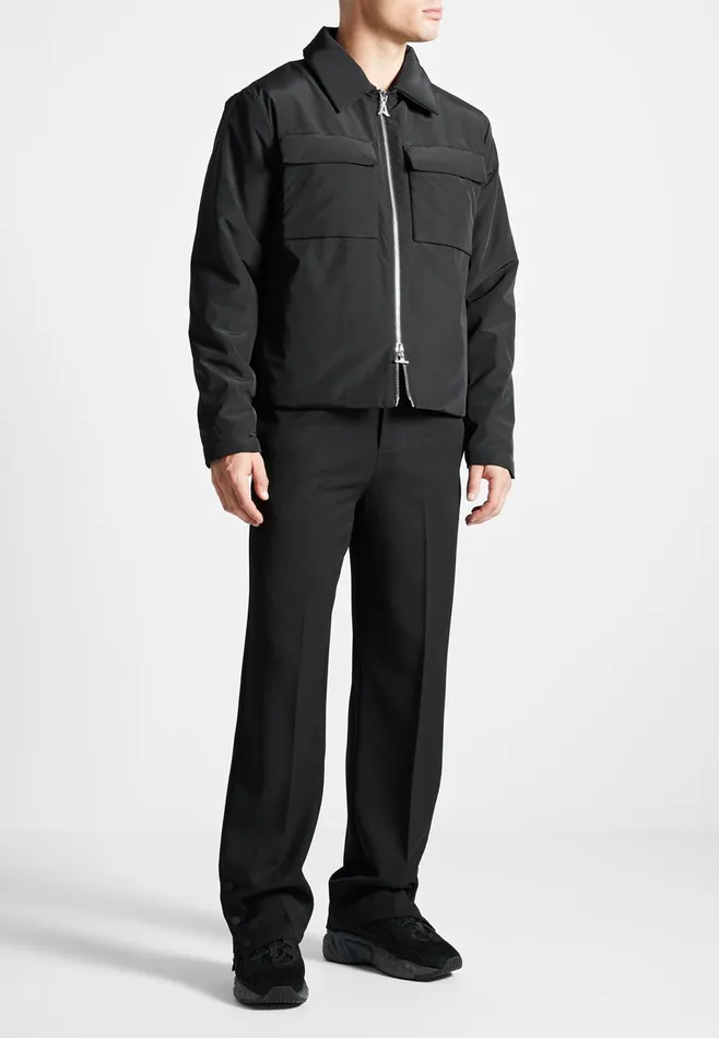 Men Manire De Voir Nylon Boxy Jacket Black