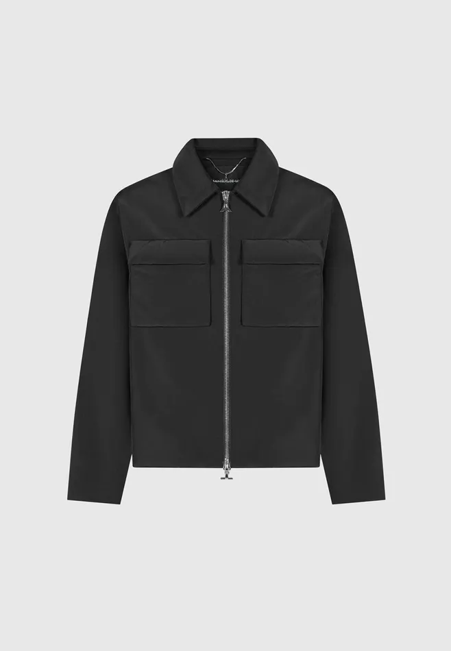 Men Manire De Voir Nylon Boxy Jacket Black