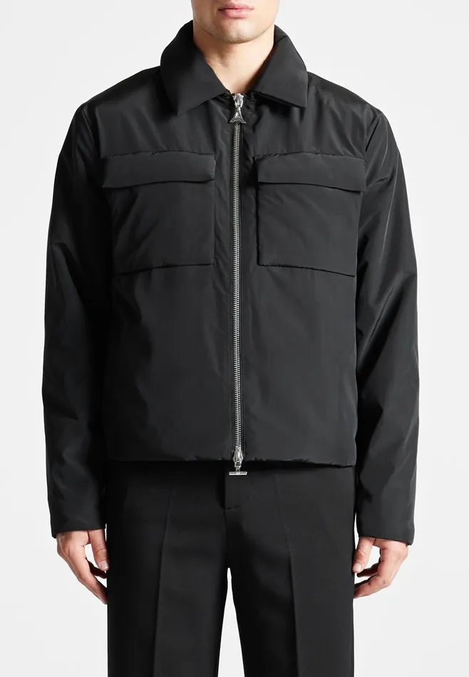 Men Manire De Voir Nylon Boxy Jacket Black