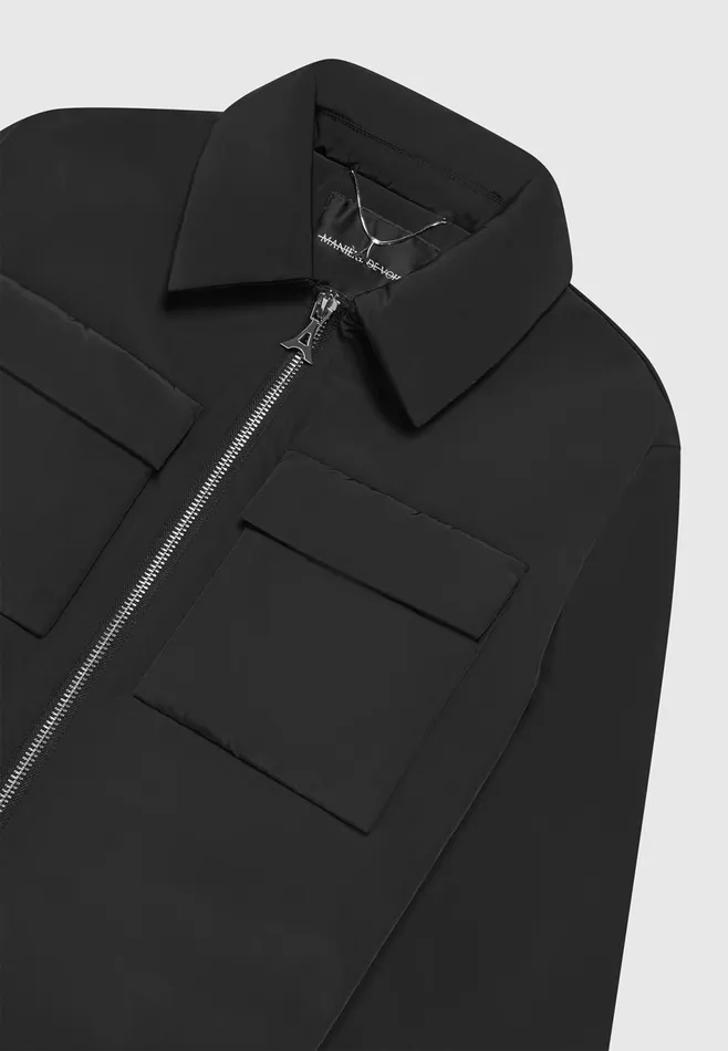 Men Manire De Voir Nylon Boxy Jacket Black