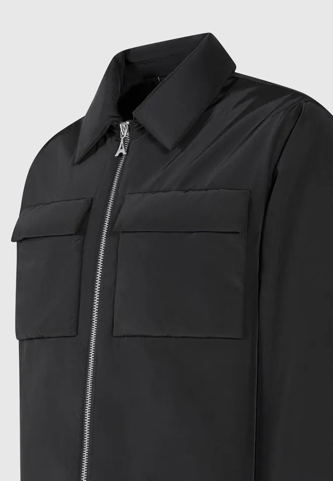 Men Manire De Voir Nylon Boxy Jacket Black