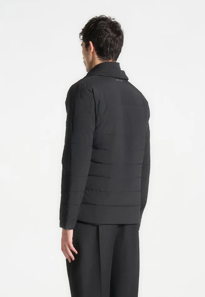 Men Manire De Voir Quilted Blazer Jacket Black