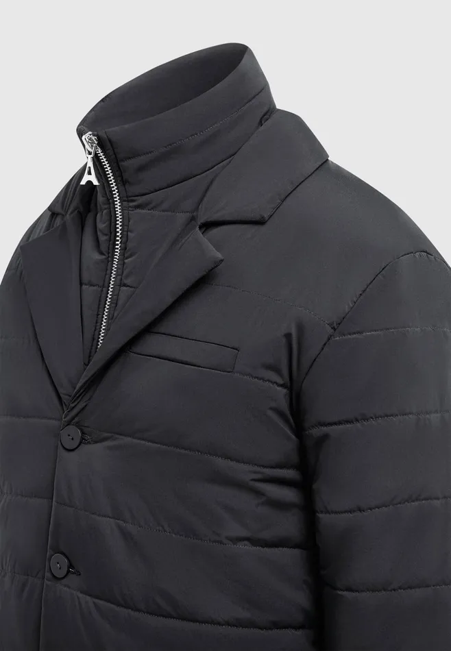 Men Manire De Voir Quilted Blazer Jacket Black