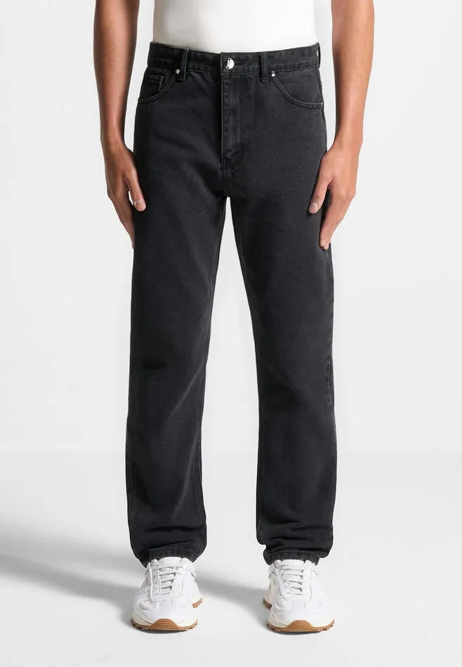 Men Manire De Voir Regular Fit Jeans Black