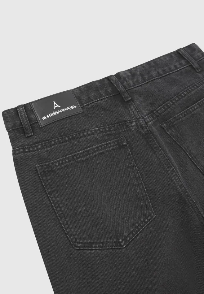 Men Manire De Voir Regular Fit Jeans Black