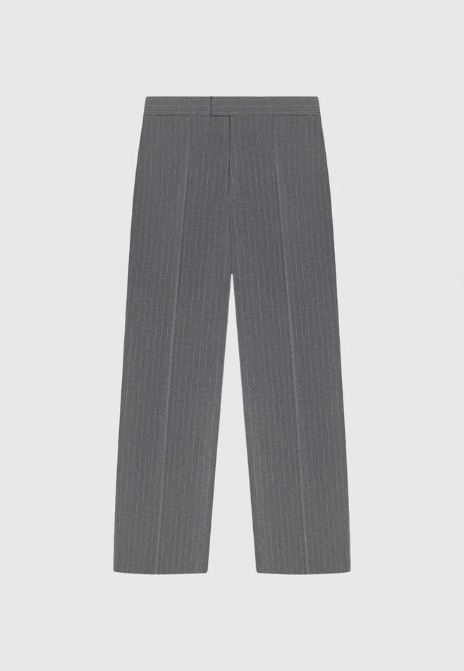 Men Manire De Voir Relaxed Fit Pinstripe Tailored Trousers Grey